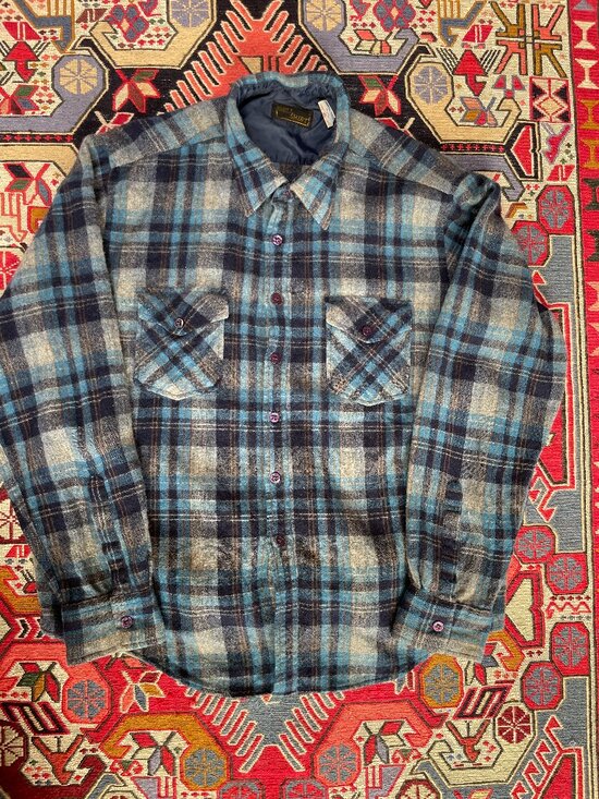 Bell Other - Bell Ontario woolen flannel checkered shirt